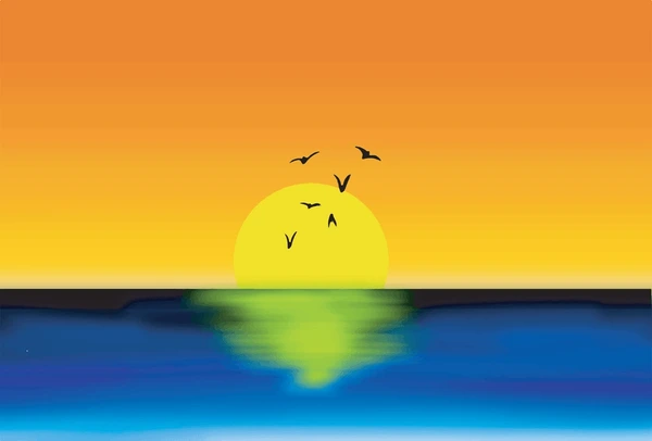 Illustration of peaceful morning routine with soft sunlight and calm environment